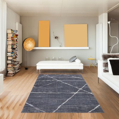 Tapis salon et chambre tissé motif géométrique LUXURY UN AMOUR DE TAPIS