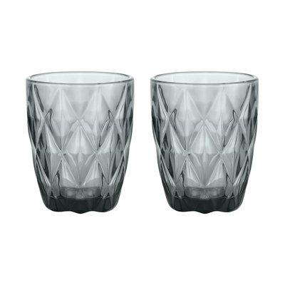 Set of 2 Gemstone Smoke Mixer Glasses RAVENHEAD