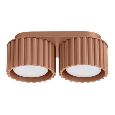 Plafonnier Aluminium Moka Gx53 2 Aura EDEN