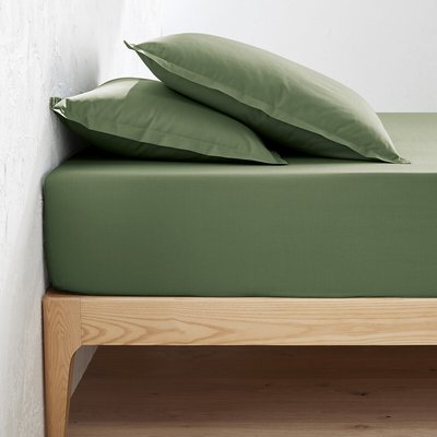 Hoeslaken in perkalkatoen, omslag 35 cm, Scenario LA REDOUTE INTERIEURS