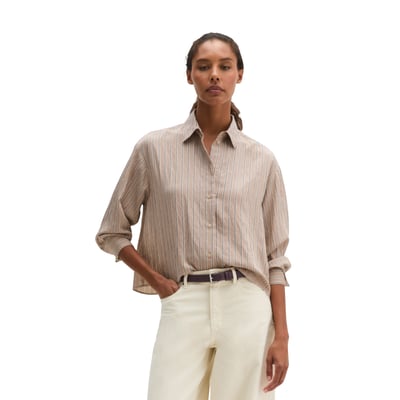 Chemise à rayures, coupe classique en mélange de viscose MARC O'POLO