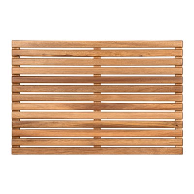 Caillebotis de douche en bois d'acacia WENKO