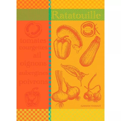 Torchon pur coton RATATOUILLE GARNIER THIEBAUT