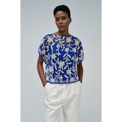 T-SHIRT AVEC EFFET CROCHET FLORAL SALSA JEANS