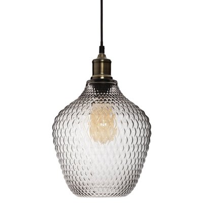 Suspension en verre fumé Omaha H25 ATMOSPHERA