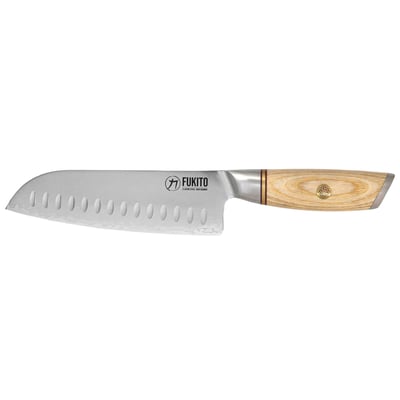 Couteau de cuisine Pakka San Mai modèle Santoku 18cm FUKITO