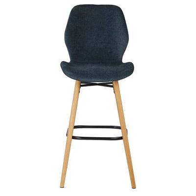 Chaise snack tissu soft touch noir ZAGO