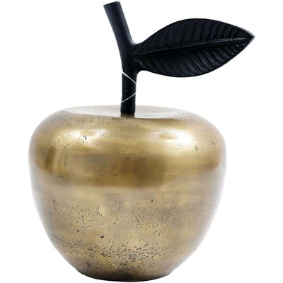 Pomme à poser dorée 13 x 17,5 cm JARDINDECO