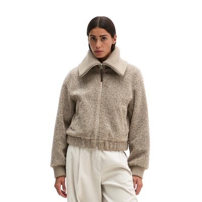 Blouson Teddy coupe classique en peluche Curly toute douce MARC O'POLO