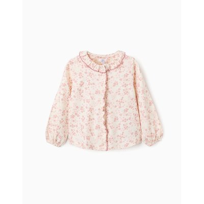 Blouse florale à manches longues et volants ZIPPY