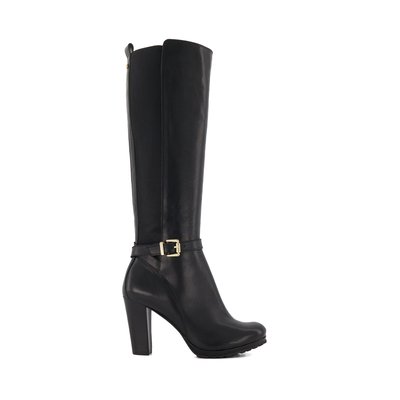 Bottes hauteur genou à talon carré et boucle - SAREENA DUNE LONDON