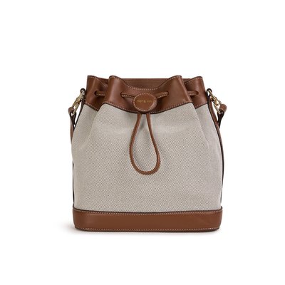 Sac seau toile et cuir NORAH TOILE NAT & NIN