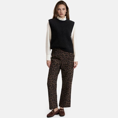 Pull sans manches, col rond, en alpaga mélangé, Signature ANETTE LA REDOUTE COLLECTIONS