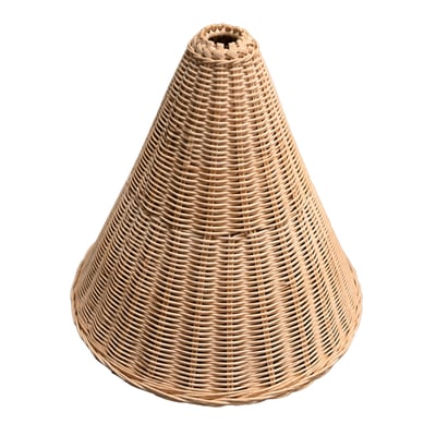 Lustre rotin tressé cône -  LOJI HOME MAISON