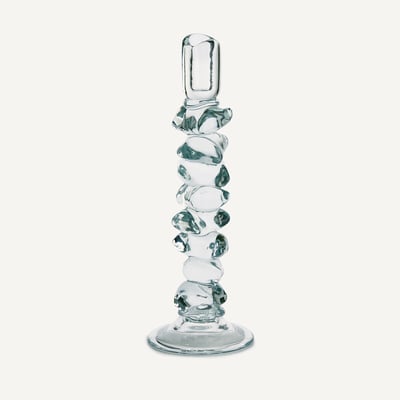 Qimera Transparent Glass Candlestick H35cm AM.PM