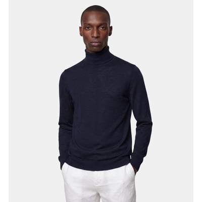 Pull maille droit terirol col roulé laine mérinos GALERIES LAFAYETTE