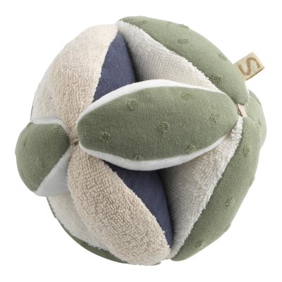 Balle sensorielle en coton bio et bouclette SAUTHON