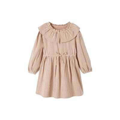 Robe à carreaux vichy avec collerette VERTBAUDET