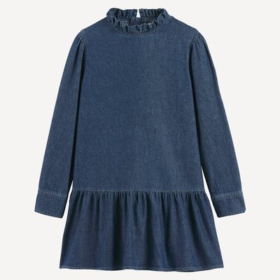 Robe à manches longues, en denim léger LA REDOUTE COLLECTIONS