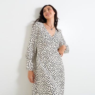 Robe col V manches GRAIN DE MALICE