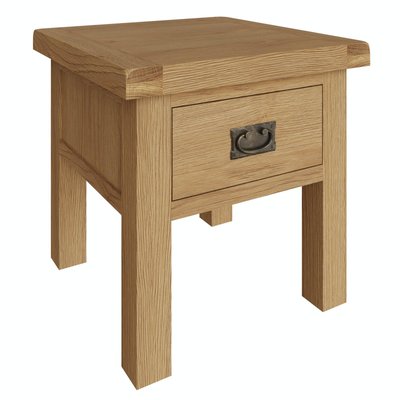 Bout de canapé en bois clair 1 tiroir PUERTO PIER IMPORT