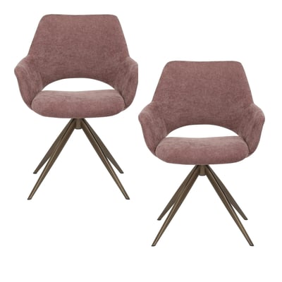 Chaise pivotante à accoudoirs (lot de 2) CORTINA PIER IMPORT