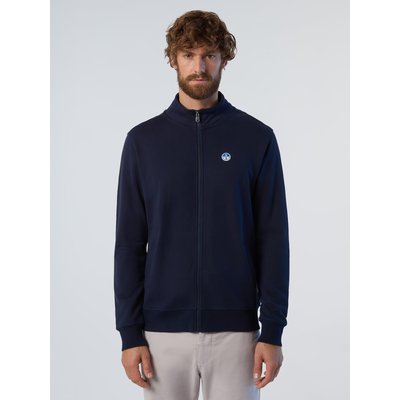 Sweat entièrement zippé avec patch logo NORTH SAILS
