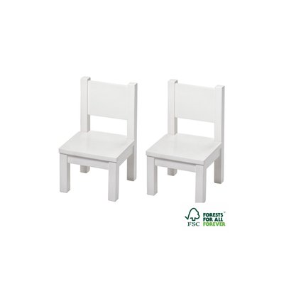 Lot de 2 Ma première chaise Enfant Montessori Blanc 1-4 ans PIOUPIOU ET MERVEILLES