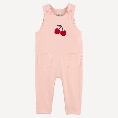 Salopette sans manches, motif cerises brodé LA REDOUTE COLLECTIONS