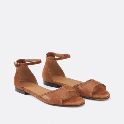 Sandales plates en cuir n° 165 RIVECOUR