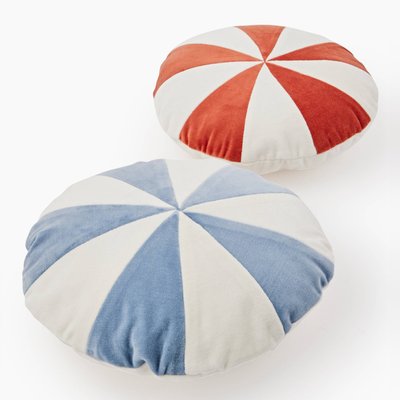 Coussin rond velours, 30cm de diamètre MONOPRIX MAISON