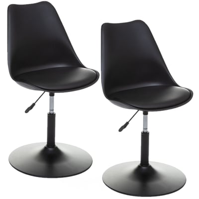 Lot de 2 chaises ajustables en hauteur à coussin AIKO TOILINUX