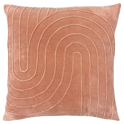 Mangata Pleated Velvet Filled Cushion 45x45cm FURN.