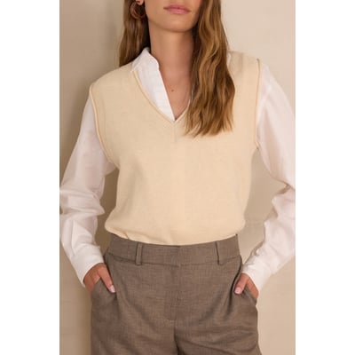 Pull sans manches BASILE en 100% laine Maison 123