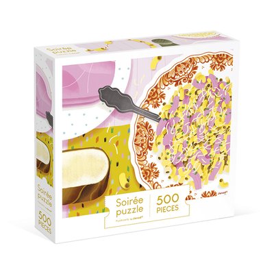 Puzzle Adulte 500 Pcs, Coquillettes Jambon JANOD