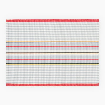 Set de table rectangulaire à rayures, 33x48cm, 100% coton MONOPRIX