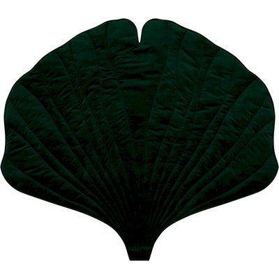 Tapis enfant en lin, forme feuille, Ginkgo biloba RECOLLECTION