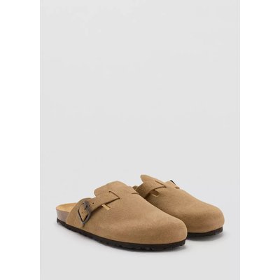 Sabots cuir boucle MANGO TEEN