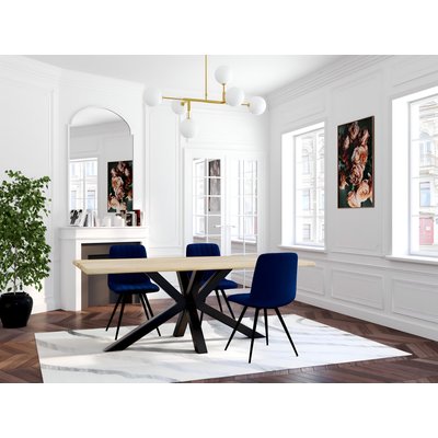 Table extensible en chêne blanc bords naturels 200 cm ETNA PIER IMPORT