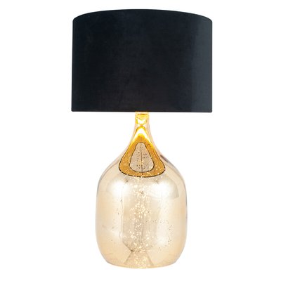 Dual Lit Champagne Mercurial Glass Table lamp SO'HOME