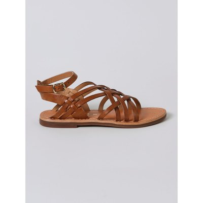 Sandales multi-brides en cuir CYRILLUS