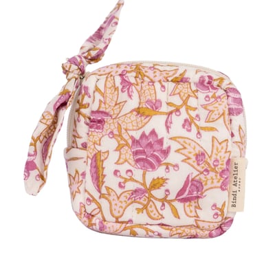 Pochette à bijoux Toile de Jouy depuis 1760 - Forest BINDI ATELIER