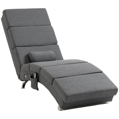 Fauteuil de massage inclinable Tissu effet HOMCOM