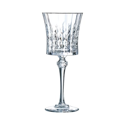 4 verres à pied 27 cl -LADY DIAMOND CRISTAL D ARQUES