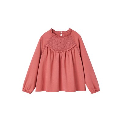 Tee-shirt blouse détail en broderie anglaise VERTBAUDET