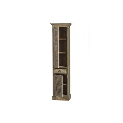 Colonne de salle de bain en bois avec porte en bois gauche - HANOÏ HELLIN, DEPUIS 1862