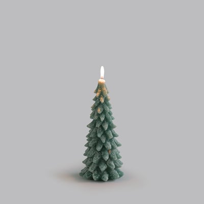 Vela de cera en forma de abeto, Al. 20 cm, Caspar LA REDOUTE INTERIEURS