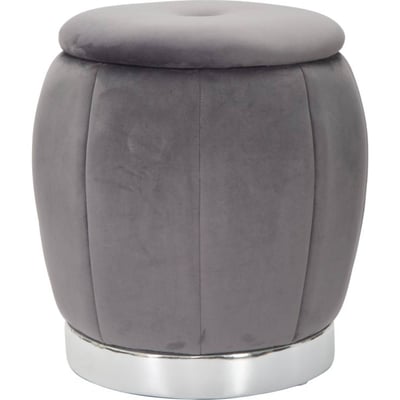 Pouf coffre velours base métal GLAM RECOLLECTION