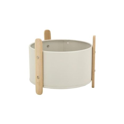 Cache-pot en métal laqué et bois 14.5 cm AUBRY GASPARD