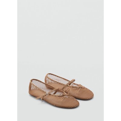 Ballerines maille filet boucle MANGO